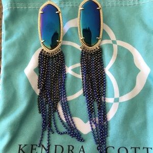 Kendra Scott mystic iridescent tassel earrings